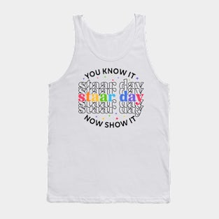 Groovy You Know It Now Show It Testing Day  Kids Funny Tank Top